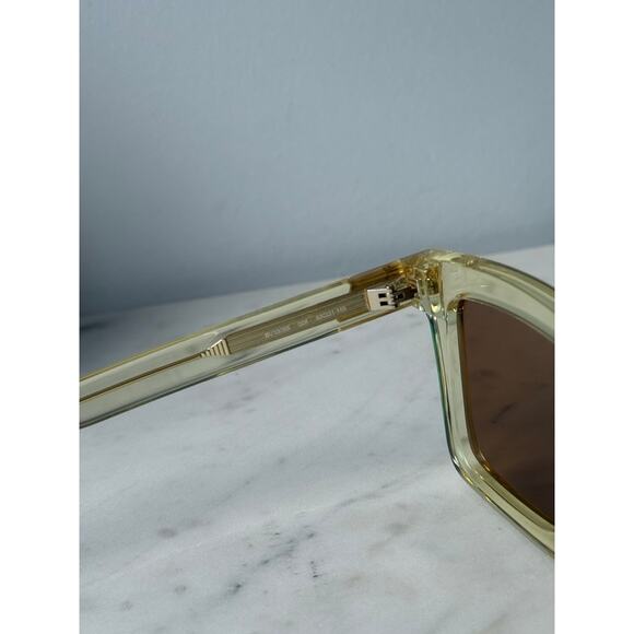 NEW Bottega Veneta BV1005S Clear Gold Sunglasses